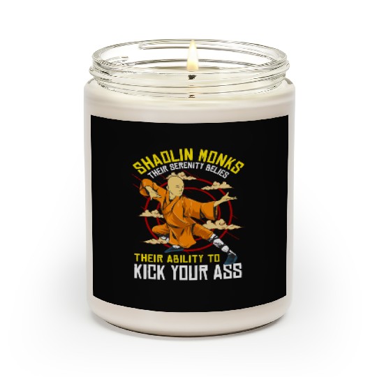 Funny Shaolin Monk Kung Fu MMA Scented Candles