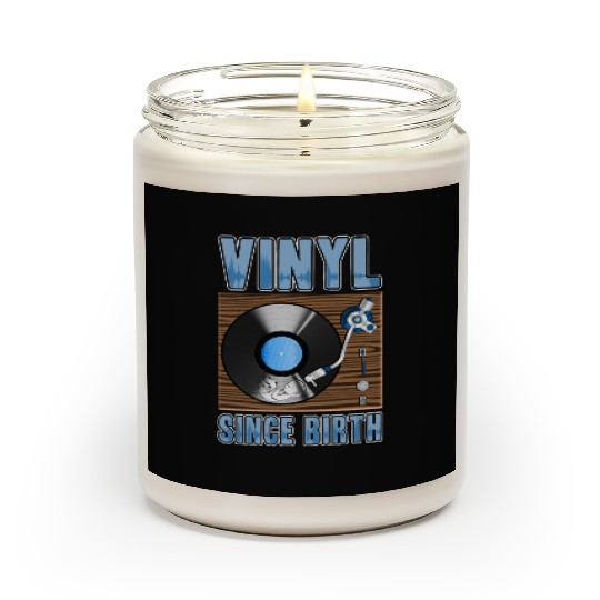 Vinyl Since Birth Retro Pride Turntable Record Scented Candles