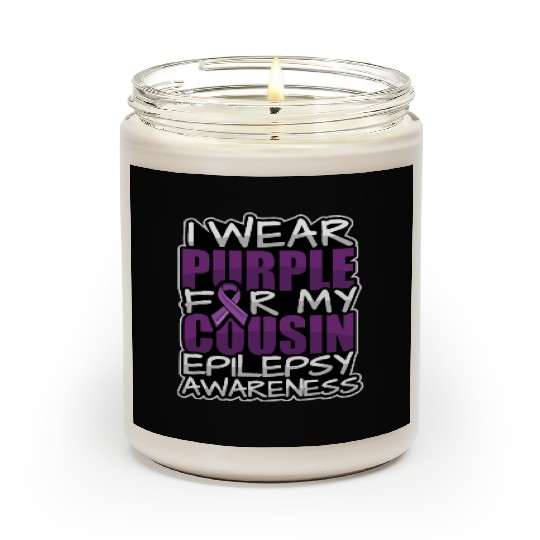 I wear purple for my cousin Epilepsy awareness - Scented Candles