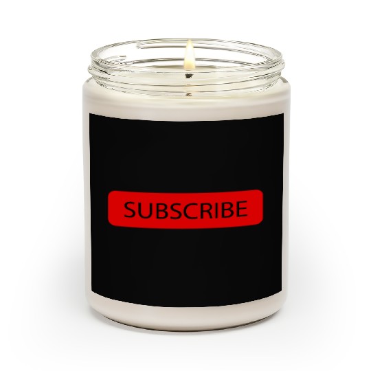 Youtube subscribe design Scented Candles