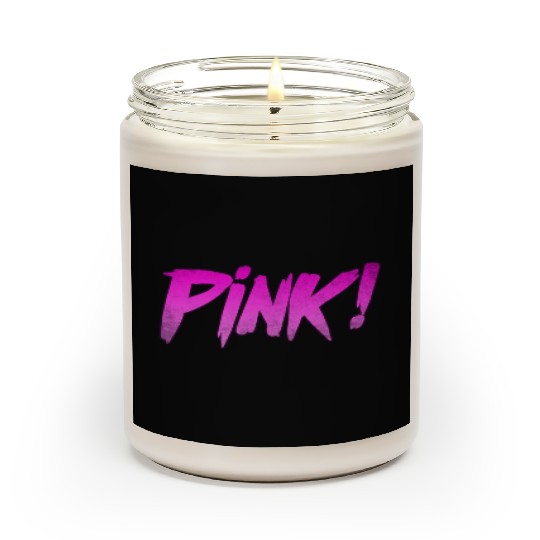 Pink! Retrowave Scented Candles