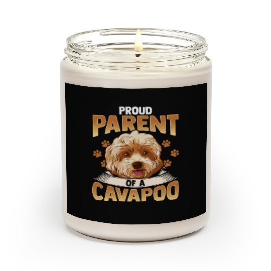 Cavapoo Dog Cavoodle Dogs Poodle Cute Puppy Gift Scented Candles