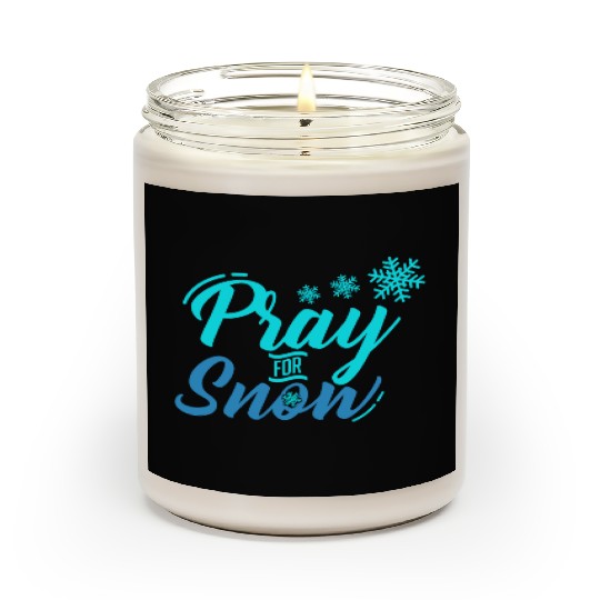 Pray for Snow Snow White Christmas Praying Scented Candles