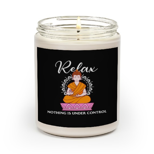 Buddha Quote india hindu shanti Buddhist Relax Scented Candles