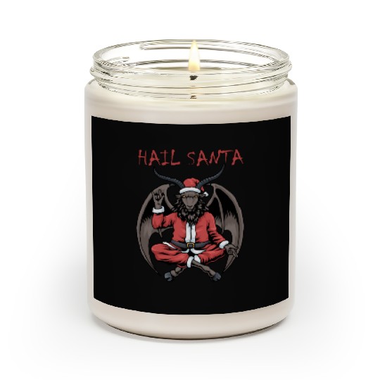 Christmas Hail Santa Satanism Goat Baphomet Satan Scented Candles