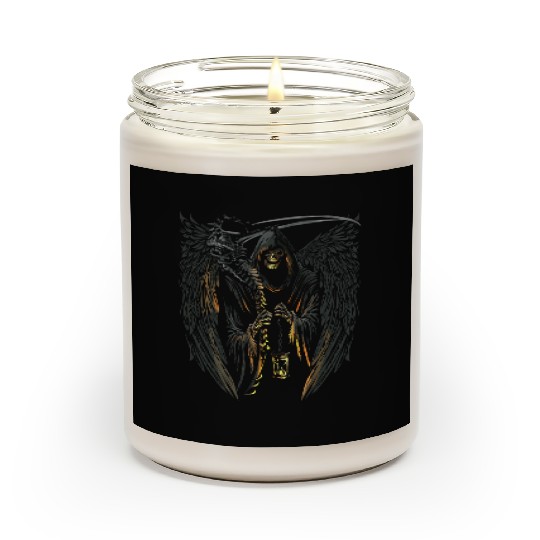 Scary Creepy Grim Reaper Halloween Party Costume Scented Candles