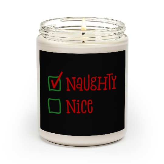 NaughtyNice Christmas Gift Idea Scented Candles