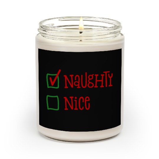 NaughtyNice Christmas Gift Idea Scented Candles