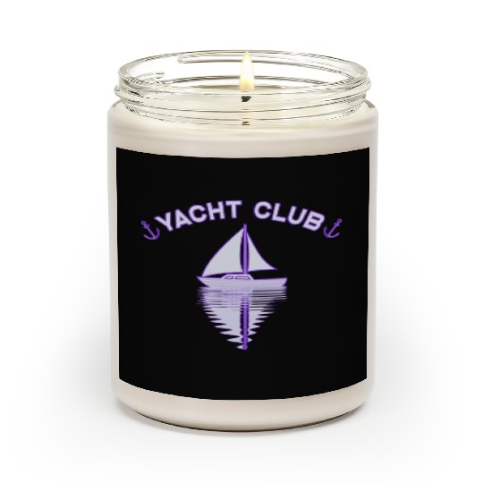 Yacht Club sailing ship sailing anchor Scented Candles