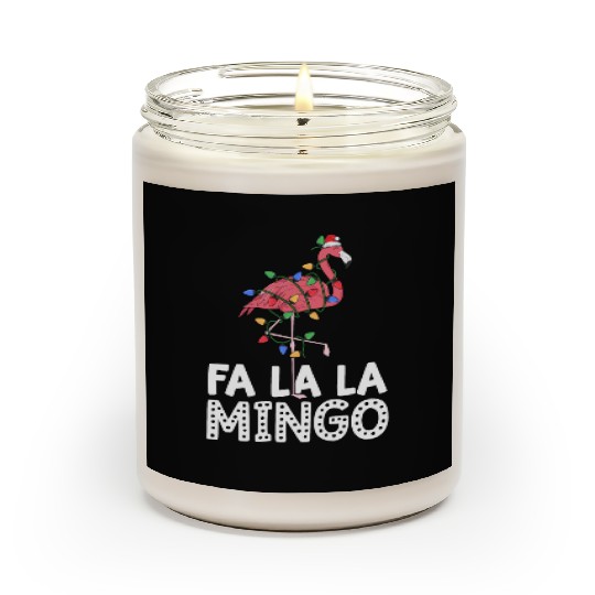 Fa La La Mingo Flamingo Christmas Tree Lights Scented Candles