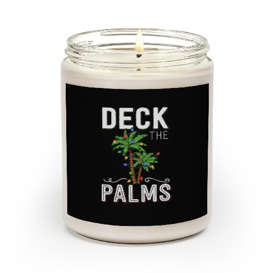 Deck The Palms Tropical Hawaii Christmas Palm Scented Candles