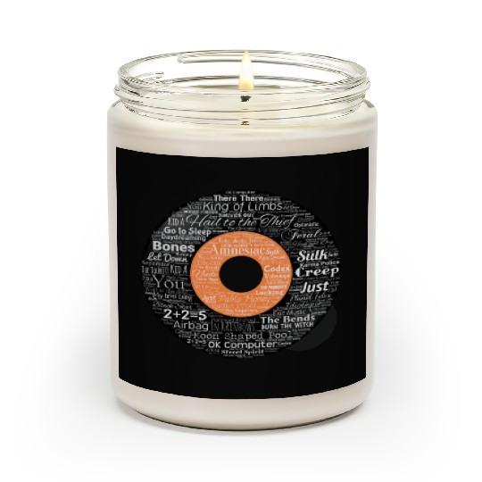 Radiohead Albums and Songs Scented Candles