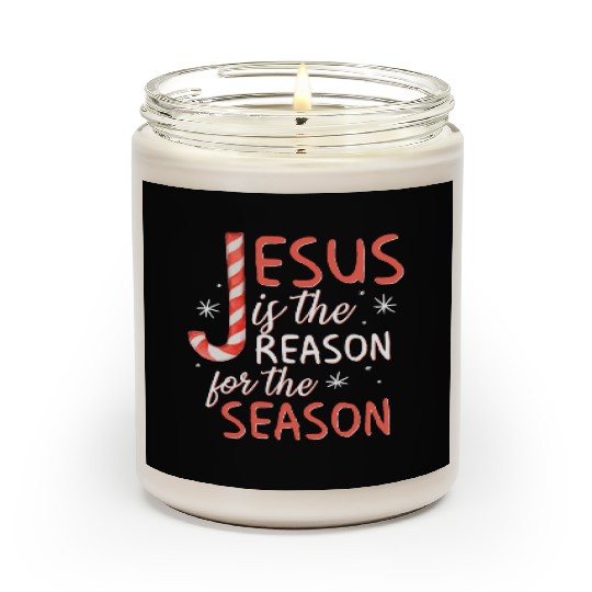 Jesus Is The Reason For The Season Candy Cane Chr Scented Candles