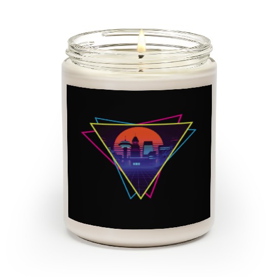 future city synthwave Scented Candles