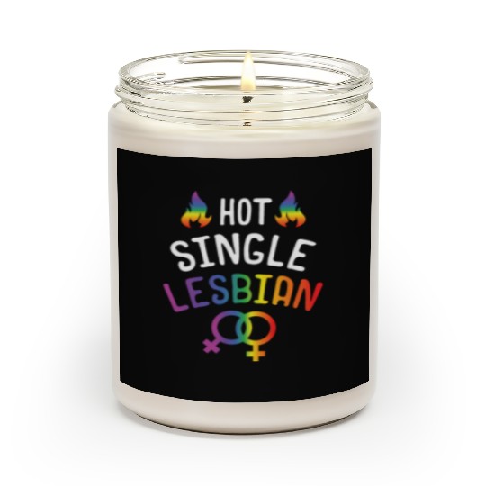 LGBT Gay Pride Lesbian Hot Single Lesbian Scented Candles