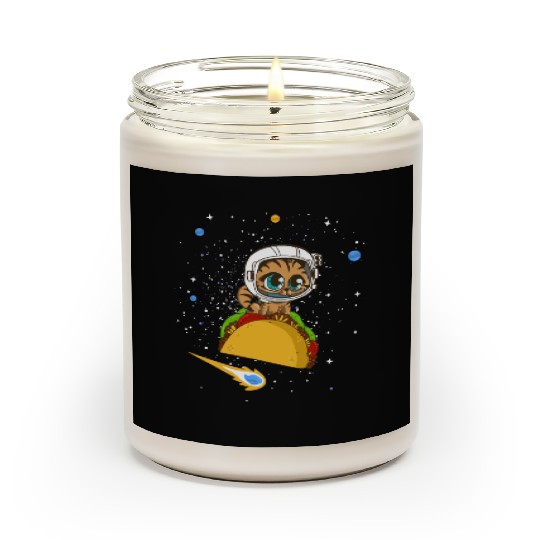 Taco Cat In Space Scented Candles Dancing Cat Taco