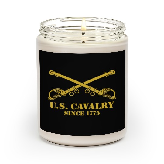 US Cavalry Army Branch Crossed Sabers Military Scented Candles