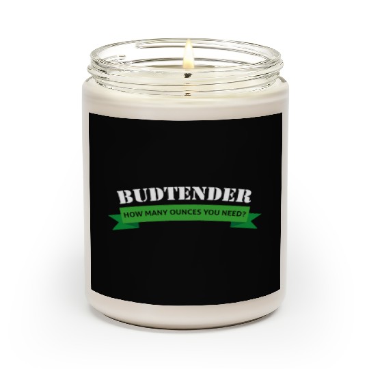 Budtender Design Hemp Dispensary Medical Marijuana Scented Candles