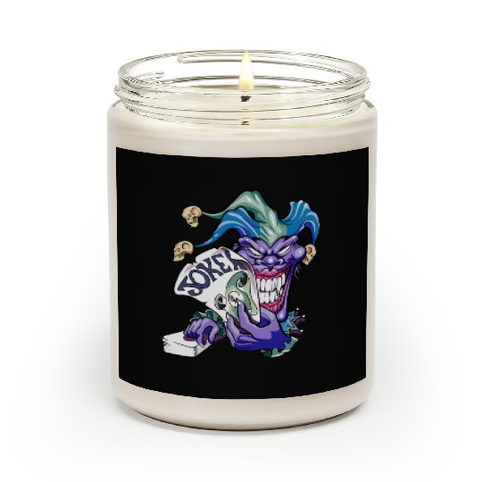 Joker with cards Scented Candles
