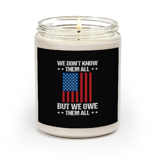 Memorial Day Veterans Day USA U.S. Army America Mi Scented Candles