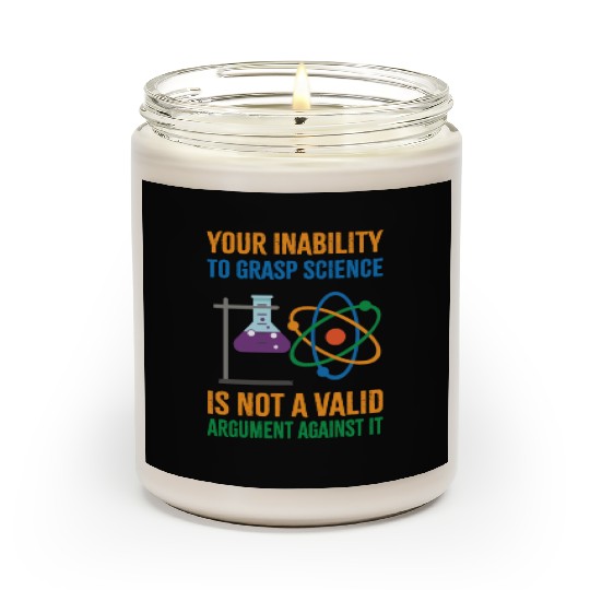 Funny Pro Science Anti Trump Scientific Political Scented Candles