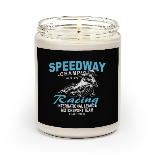 Motorcycle Speedway Racing Scented Candles