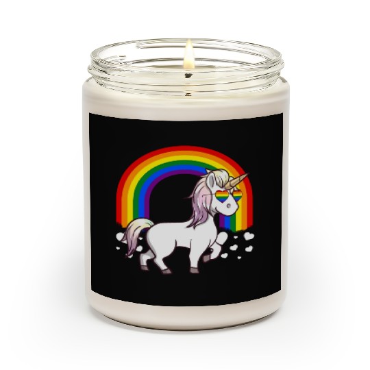 LGBTQ Unicorn - Gay Pride Scented Candles
