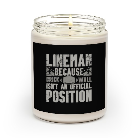 Football Lineman Design for Fall Game Days Scented Candles