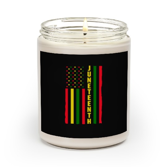 Juneteenth Color Flag Black African American Flag Scented Candles