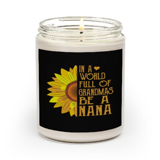 In A World Full Of Grandmas Be A Nana Scented Candles