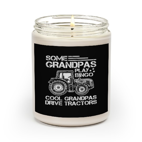 Tractor Grandfather Farmer Ranch Grandparents Scented Candles