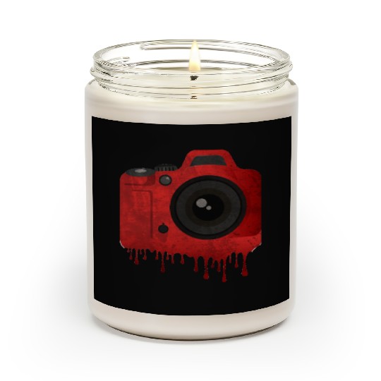 Red splatter camera Scented Candles