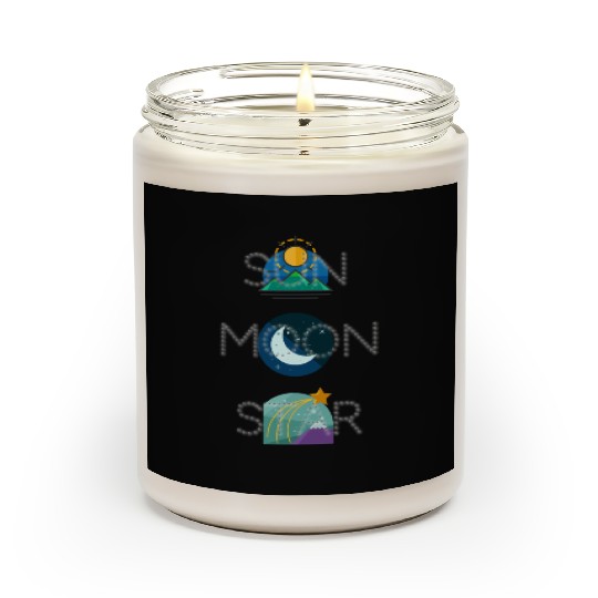 sun moon and star Scented Candles