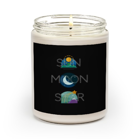 sun moon and star Scented Candles