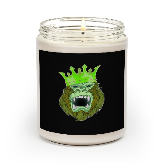 neon green Gorilla Jungle King Scented Candles