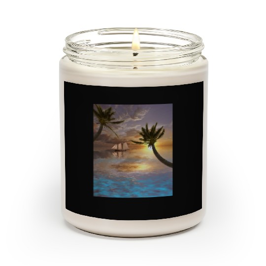Tropical Waters Scented Candles
