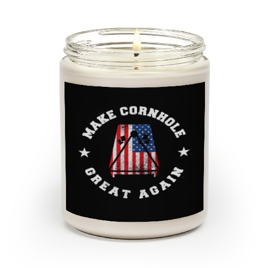 Make Cornhole Great Again Funny USA Gift Scented Candles