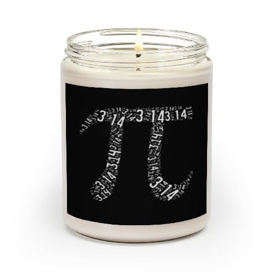 Pi Day - Nerd Geek - Love Math Pi Symbol - Kids Scented Candles