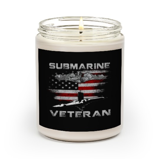Vintage US Navy Submarine Service Veteran Scented Candles
