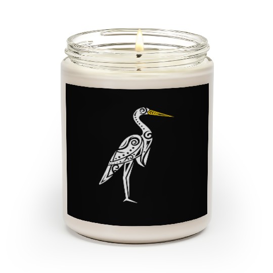 Maori Kotuku White Heron Polynesian T Tattoo Scented Candles