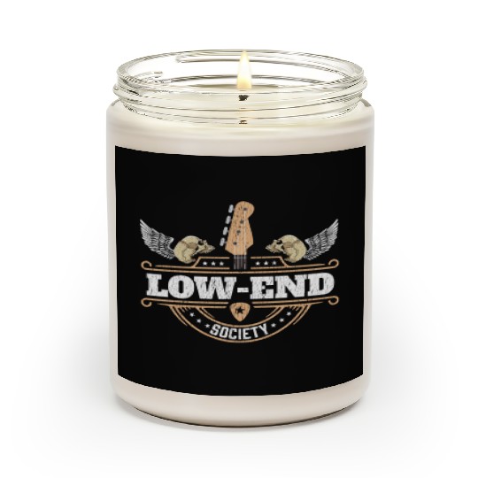 Bassist Low End Society Bass Guitar Player Scented Candles