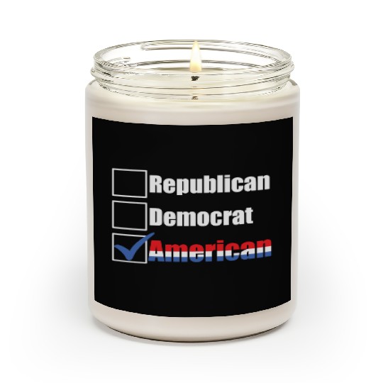 Republican Democrat American Patriotic Anti Scented Candles