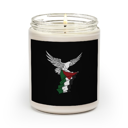 Free Palestine Palestinian Flag Bird Eagle Palesti Scented Candles