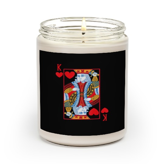 Halloween Playing Card Costume KING OF HEARTS Scented Candles
