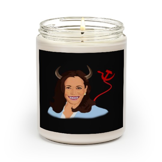 Trump kamala harris monster communist Scented Candles