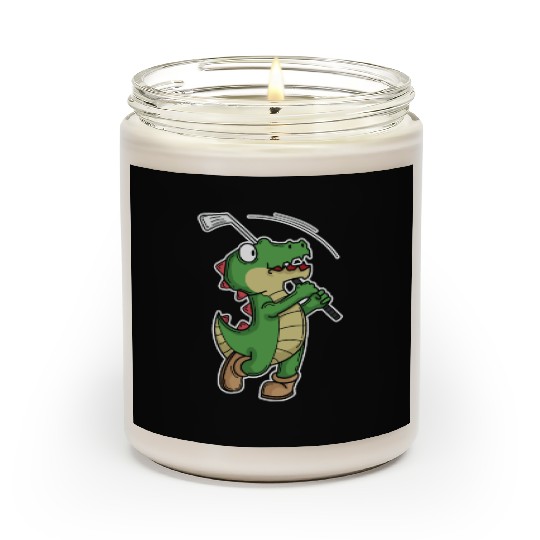 Tyrannosaurus-Rex Crocodile plays Golf Scented Candles