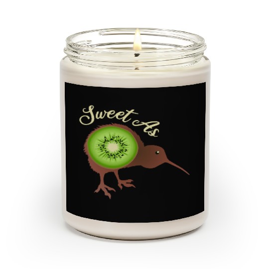 Sweet as Kiwi New Zealand Funny Gift Idea Scented Candles