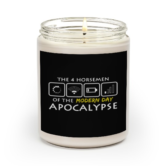 Nerd Horsemen Modern Apocalypse I Computer WIFI Scented Candles