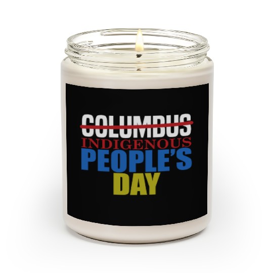 Columbus Indigenous People's Day Indian Native Ame Scented Candles