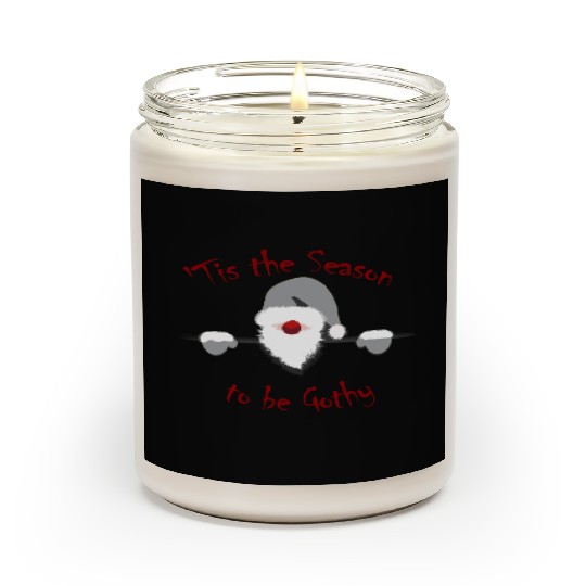 Tis the Season to be Gothy - Goth Santa Christmas Scented Candles